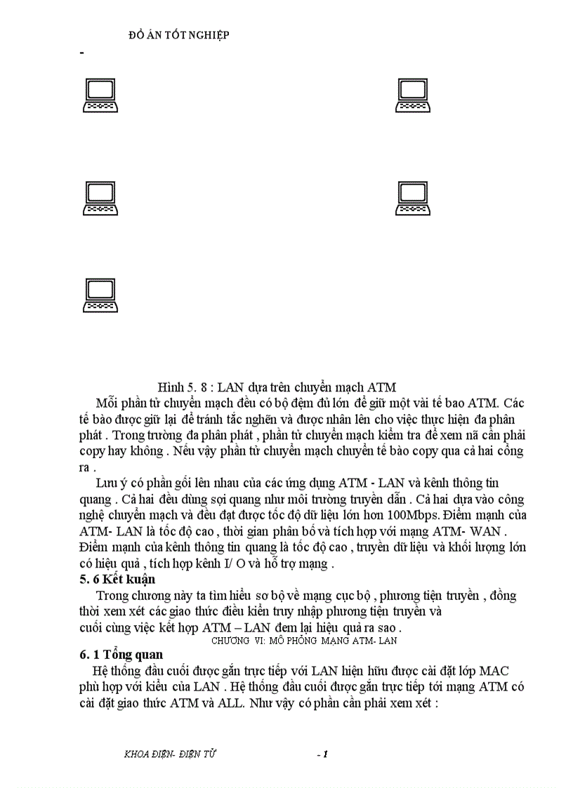 image for page Trình bày các ứng dụng của công nghệ ATM và đặc biệt là ứng dụng trong mạng ATM LAN