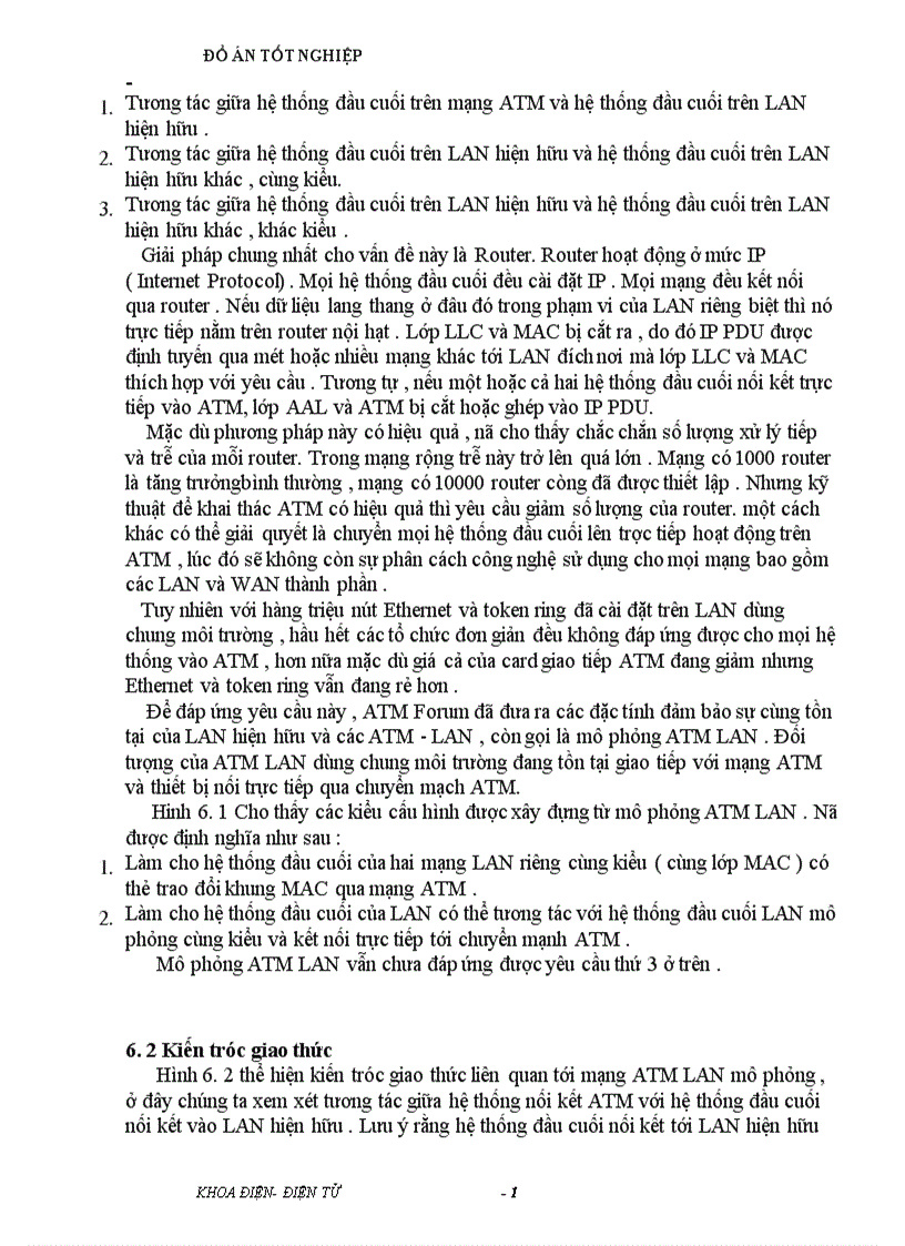 image for page Trình bày các ứng dụng của công nghệ ATM và đặc biệt là ứng dụng trong mạng ATM LAN