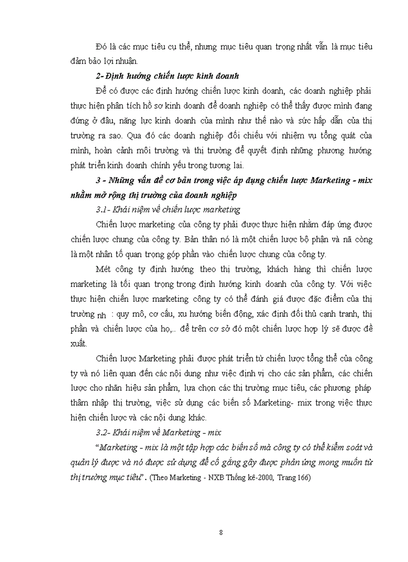 image for page Chiến lược Marketing mix với việc mở rộng thị trường của Công ty Kính Đáp Cầu Bắc Ninh 1