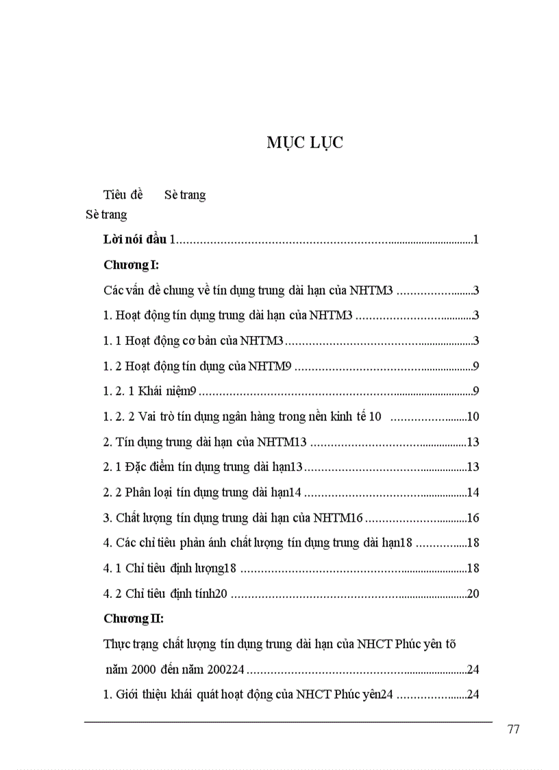 image for page Một số giải pháp nâng cao chất lượng tín dụng trung dài hạn tại Ngân hàng Công thương Phúc Yên 1