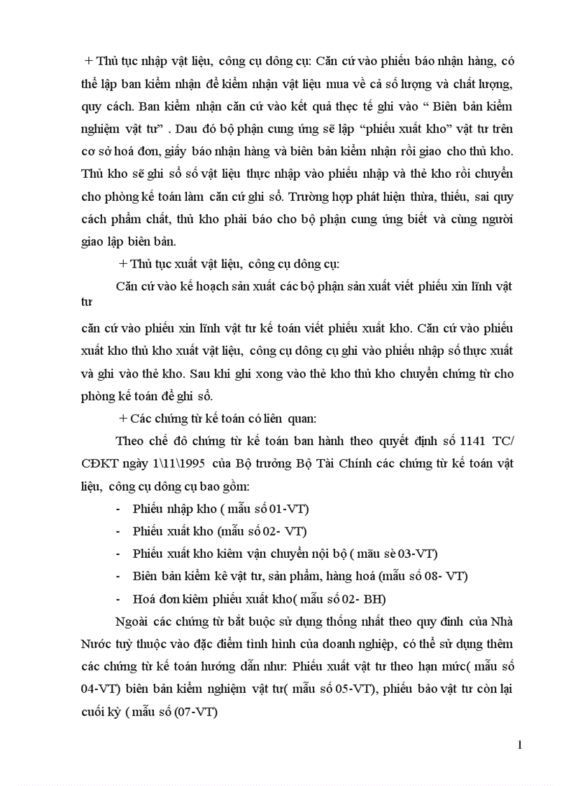 image for page Kế toán nguyên vật liệu công cụ dụng cụ ở Công ty TNHHTM và in Việt Tiến 1