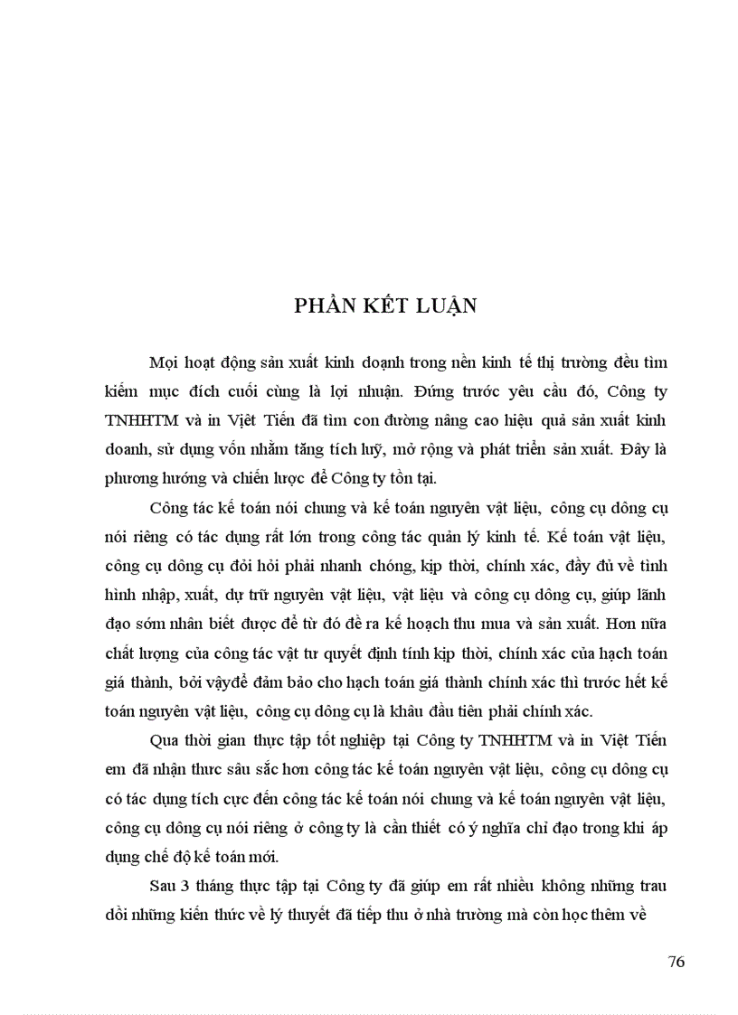 image for page Kế toán nguyên vật liệu công cụ dụng cụ ở Công ty TNHHTM và in Việt Tiến 1