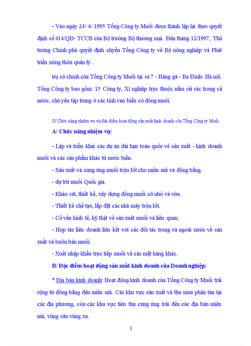 image for page Báo cáo thực tập tổng hợp tại Tổng Công ty Muối