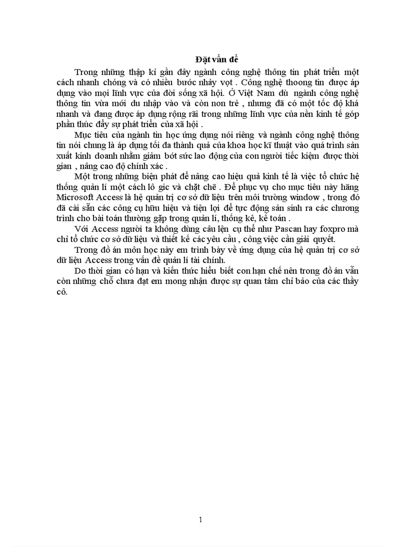 image for page ứng dụng của hệ quản trị cơ sở dữ liệu Access trong vấn đề quản lí tài chính 1