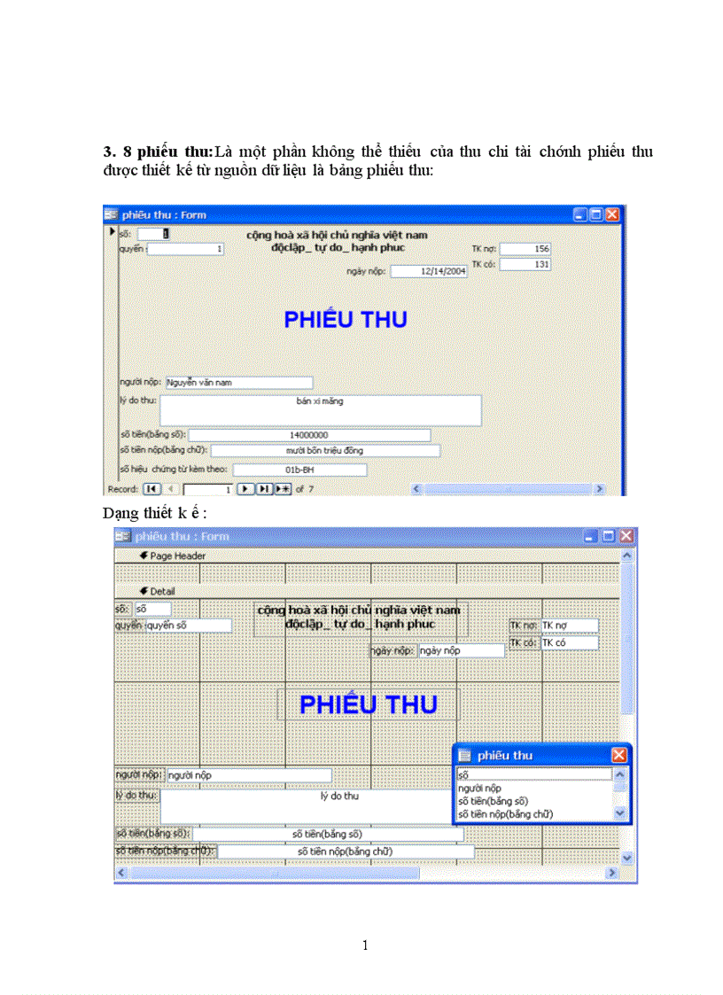 image for page ứng dụng của hệ quản trị cơ sở dữ liệu Access trong vấn đề quản lí tài chính 1