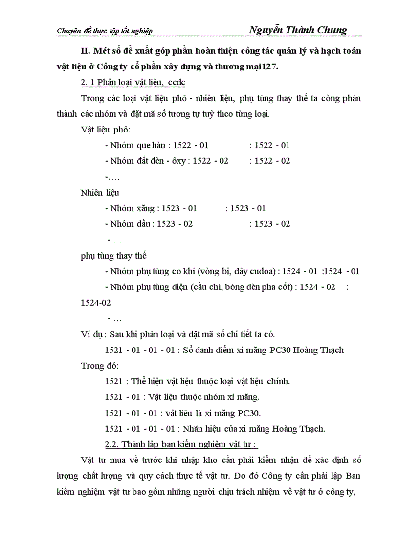 image for page Hoàn thiện công tác kế toán nguyên vật liệu và công cụ dụng cụ tại Công ty cổ phần xây dựng và thương mại127 1