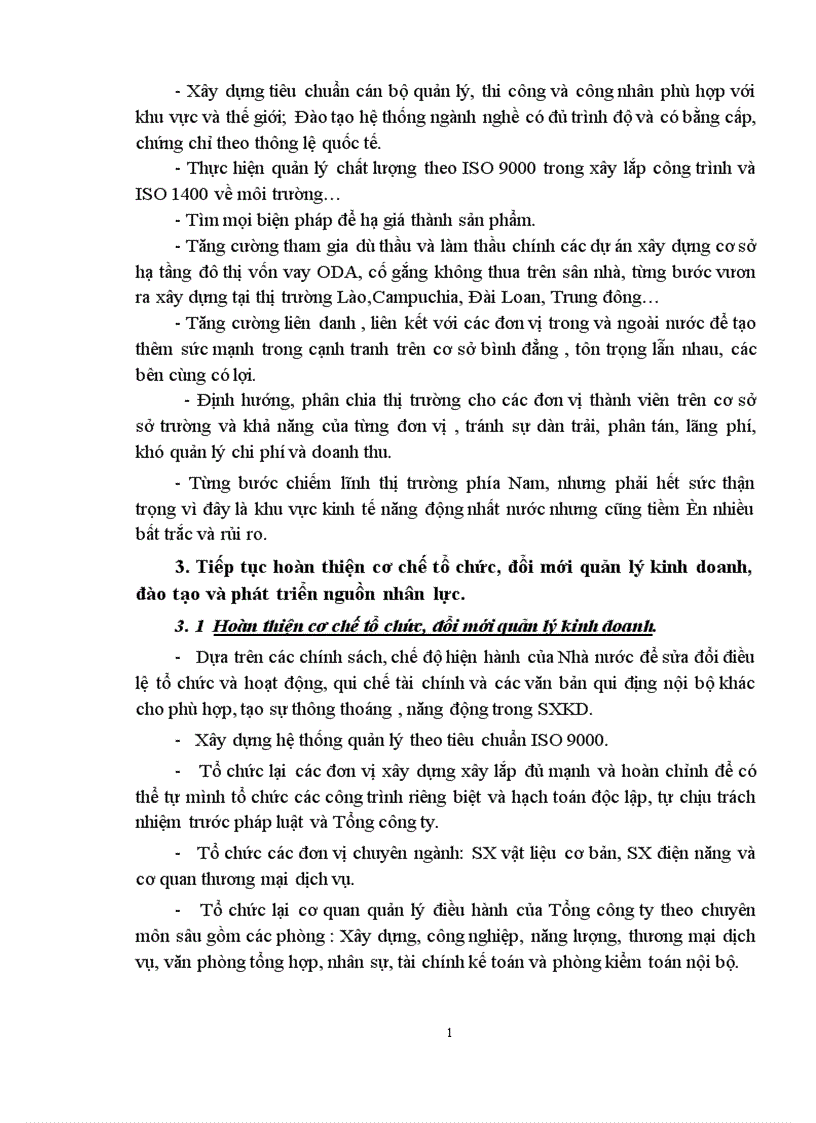 image for page Hoạch định chiến lược kinh doanh ở Tổng Công ty Xây dựng Sông Đà đến năm 2010