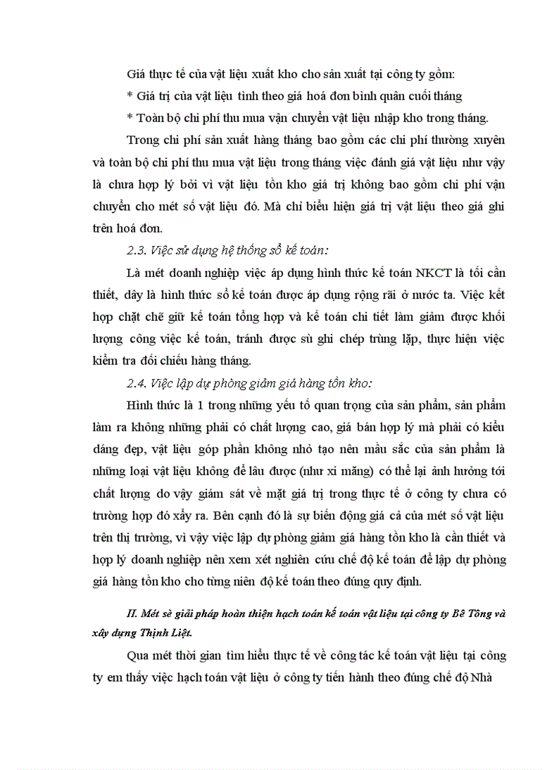 image for page Kế toán vật liệu tại công ty Bê tông và xây dựng Thịnh Liệt 1