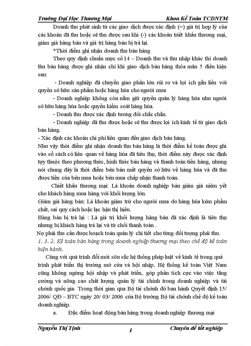 Hoàn thiên phương pháp kế toán nghiệp vụ bán hàng nhóm hàng chủ yếu cốc giấy tại công ty liên doanh FNB chi nhánh Hà Nội 1