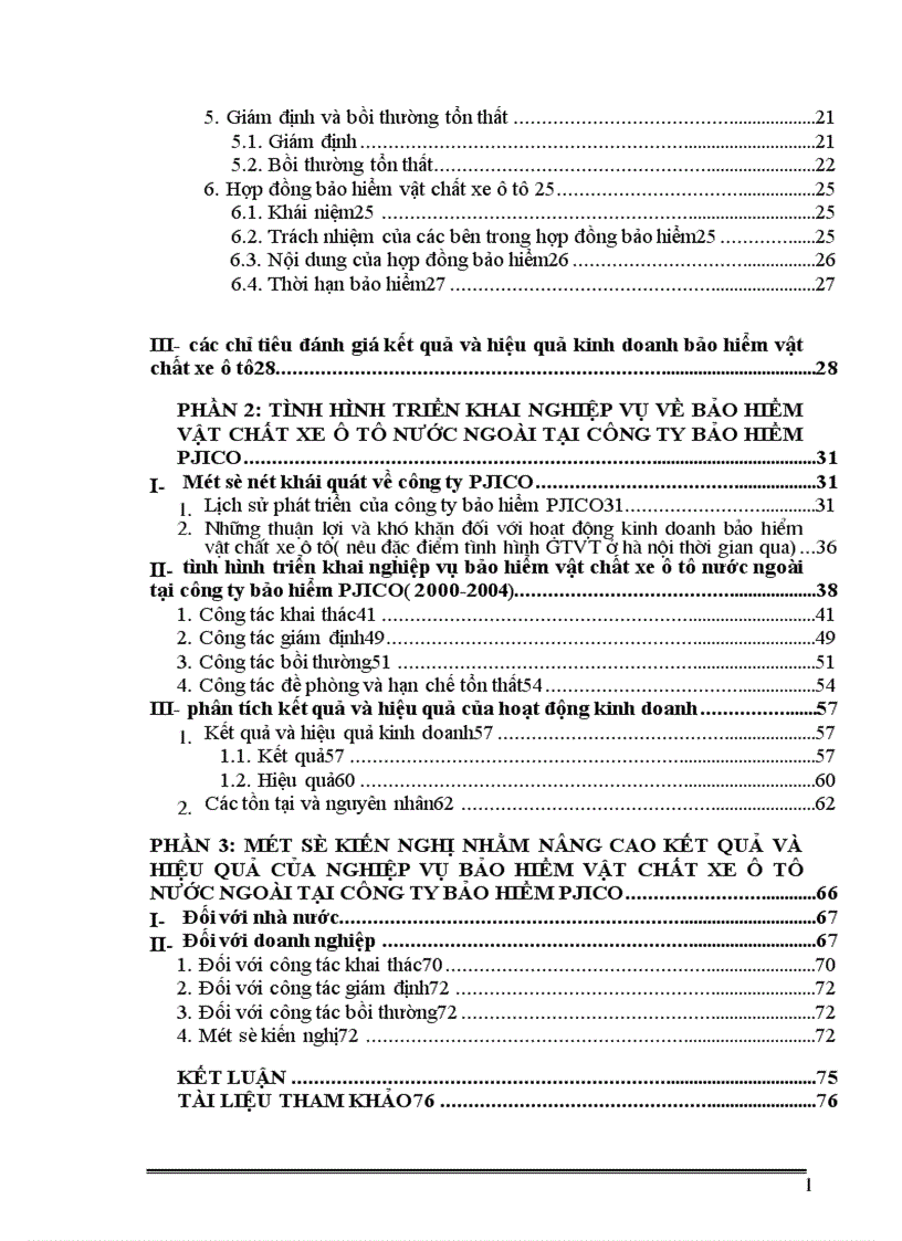 image for page Đánh giá thực trạng triển khai nghiệp vụ bảo hiểm vật chất xe ô tô nước ngoài tại công ty cổ phần bảo hiểm Petrolimex PJICO 1
