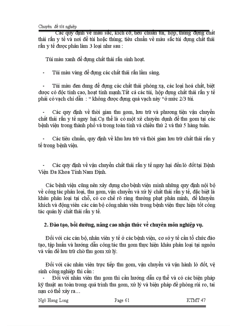 image for page Đánh giá thực trạng quản lý chất thải y tế nguy hại trên địa bàn Tỉnh Nam Định 1