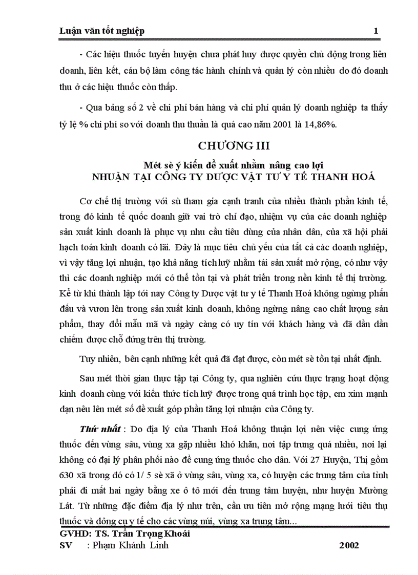 image for page Lợi nhuận và một số biện pháp chủ yếu nhằm tăng lợi nhuận ở Công ty Dược vật tư Y tế Thanh Hoá