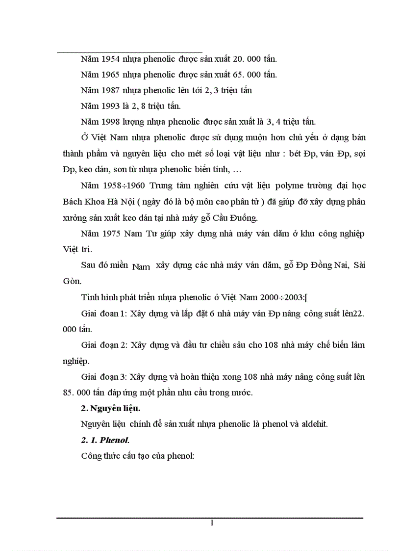 Thiết kế dây chuyền sản xuất nhựa phenolfomandehit dạng novolac theo phương pháp gián đoạn với năng suất 300 tấn năm