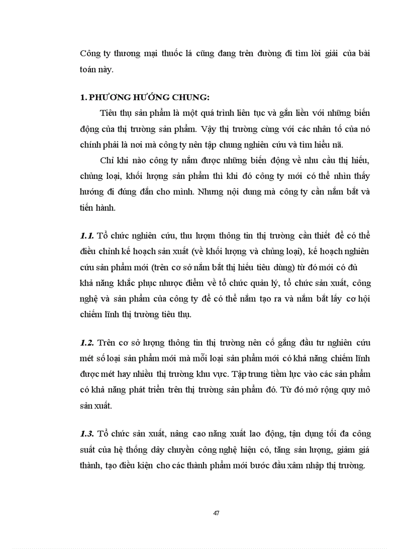 image for page Phương hướng và một số giải pháp nhằm duy trì mở rộng thị trường tiêu thụ sản phẩm của Công ty thương mại thuốc lá 1