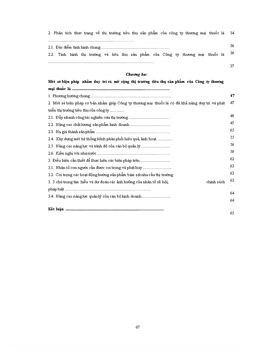 image for page Phương hướng và một số giải pháp nhằm duy trì mở rộng thị trường tiêu thụ sản phẩm của Công ty thương mại thuốc lá 1