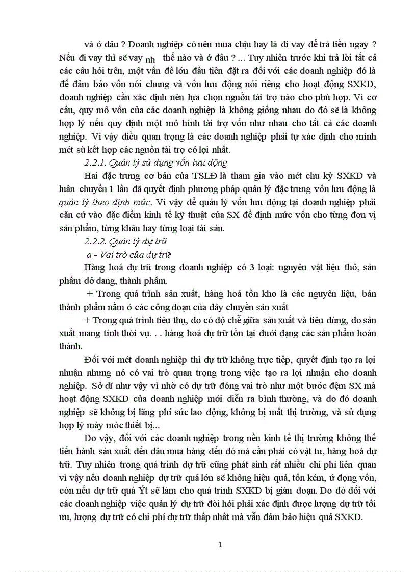 image for page Quản lý vốn lưu động và giải pháp hoàn thiện công tác quản lý vốn lưu động tại Thời báo kinh tế Việt nam