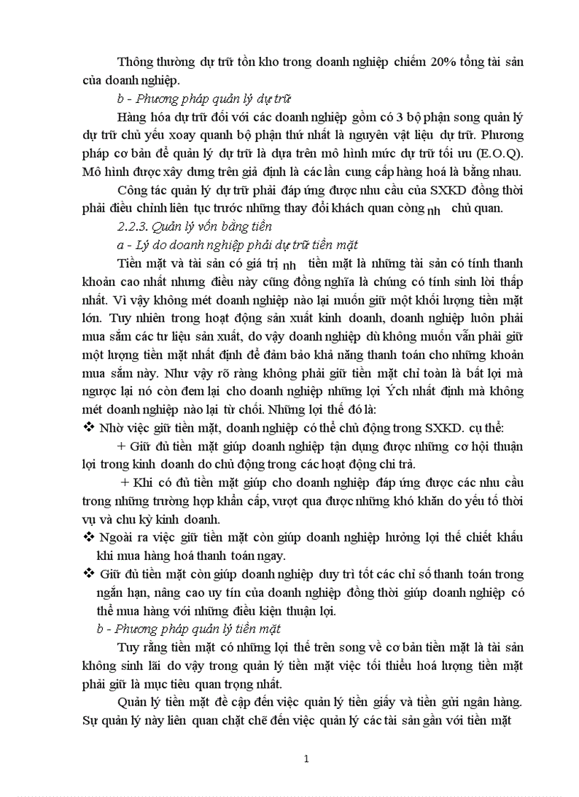 image for page Quản lý vốn lưu động và giải pháp hoàn thiện công tác quản lý vốn lưu động tại Thời báo kinh tế Việt nam