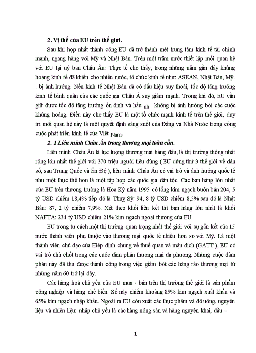 image for page Một số giải pháp thúc đẩy hoạt động xuất khẩu hàng hoá của Việt Nam sang thị trường EU giai đoạn 2001 2010