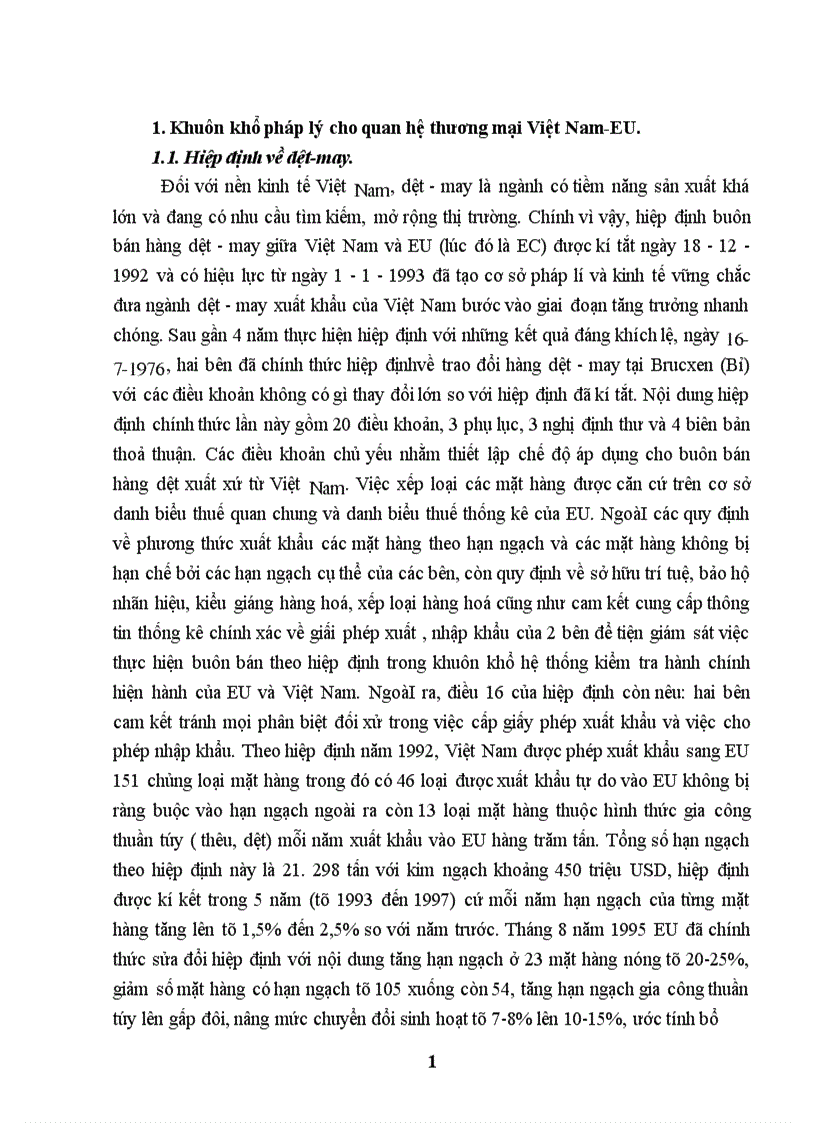 image for page Một số giải pháp thúc đẩy hoạt động xuất khẩu hàng hoá của Việt Nam sang thị trường EU giai đoạn 2001 2010
