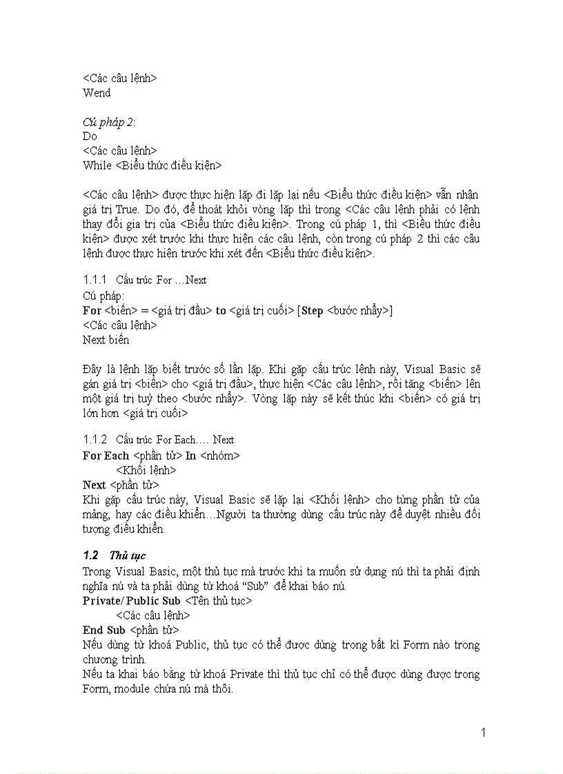 image for page Lập trình vớI ngôn ngữ Visual Basic