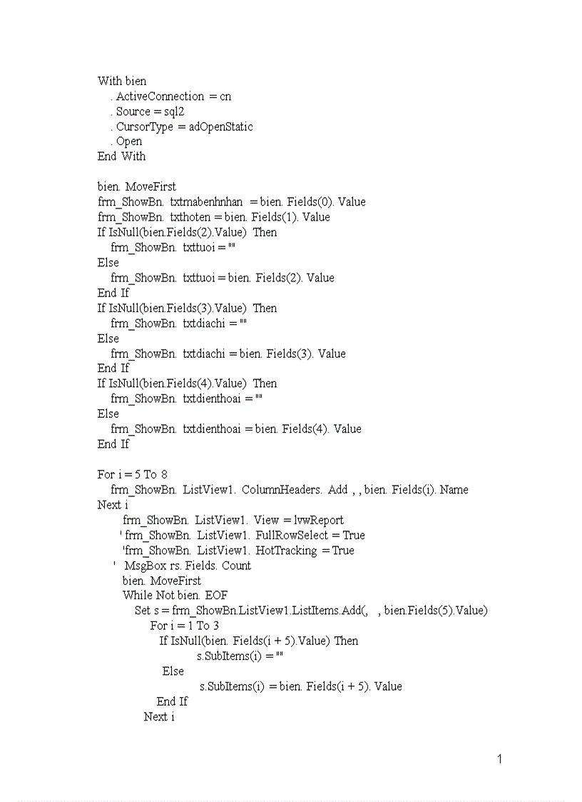 image for page Lập trình vớI ngôn ngữ Visual Basic
