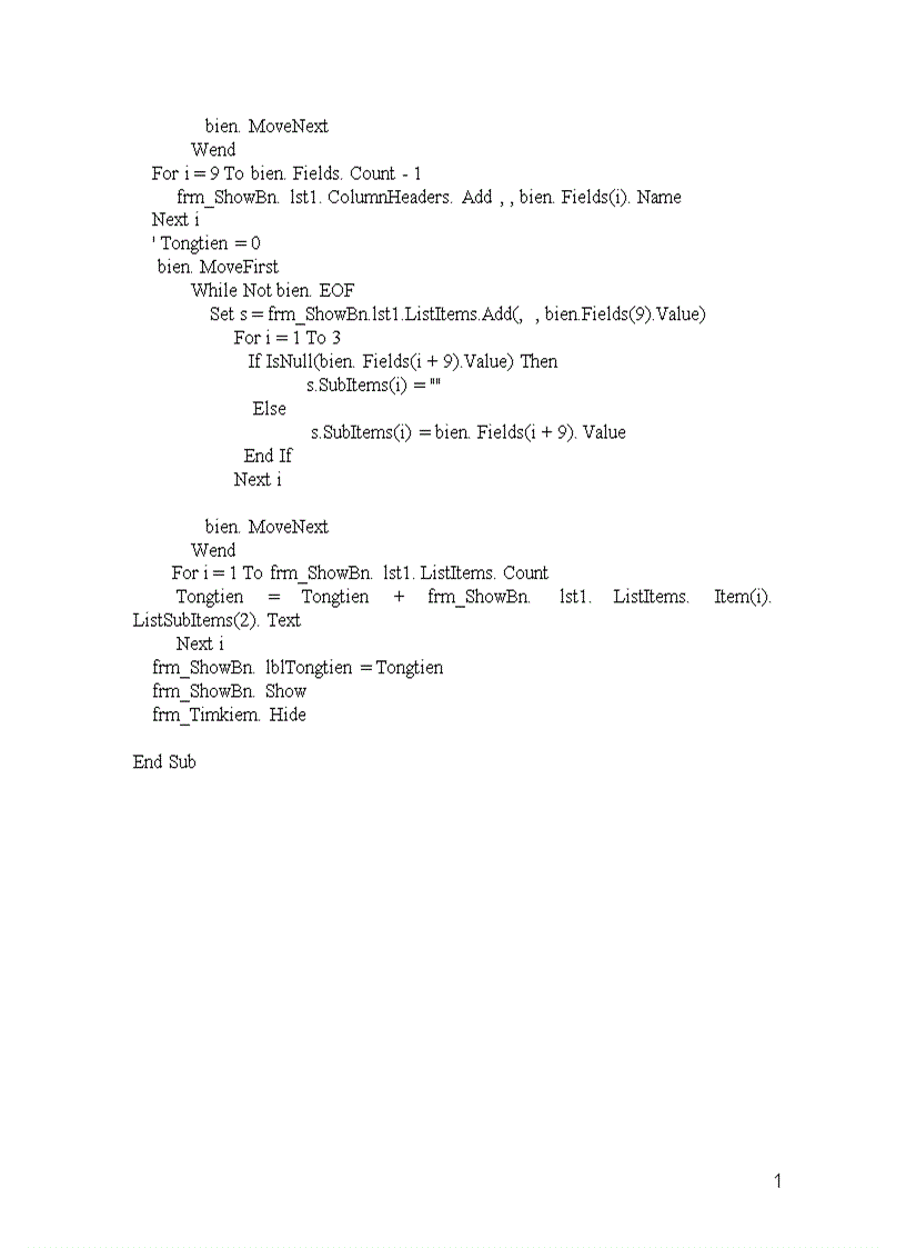 image for page Lập trình vớI ngôn ngữ Visual Basic