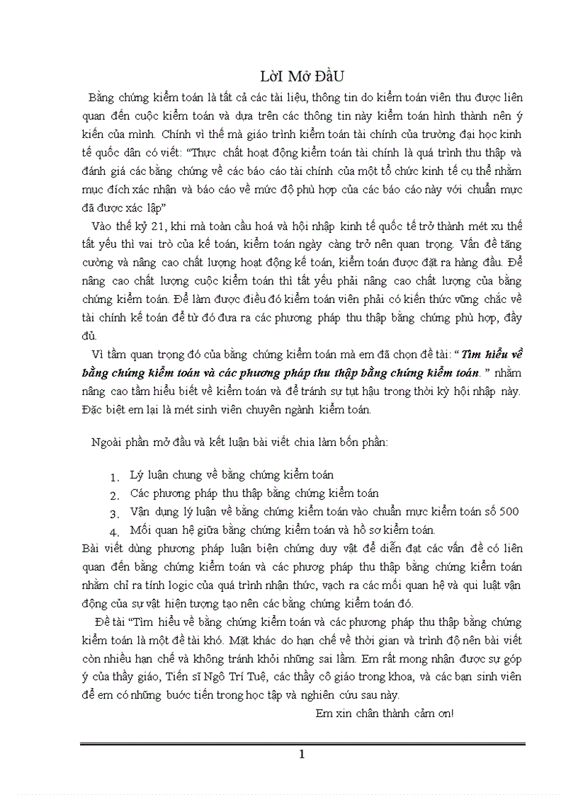 image for page Tìm hiểu về bằng chứng kiểm toán và các phương pháp thu thập bằng chứng kiểm toán 1