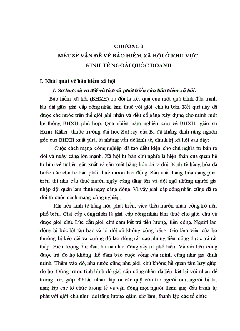 Bảo hiểm xã hội ở khu vực kinh tế ngoài quốc doanh thực trạng và giải pháp 1