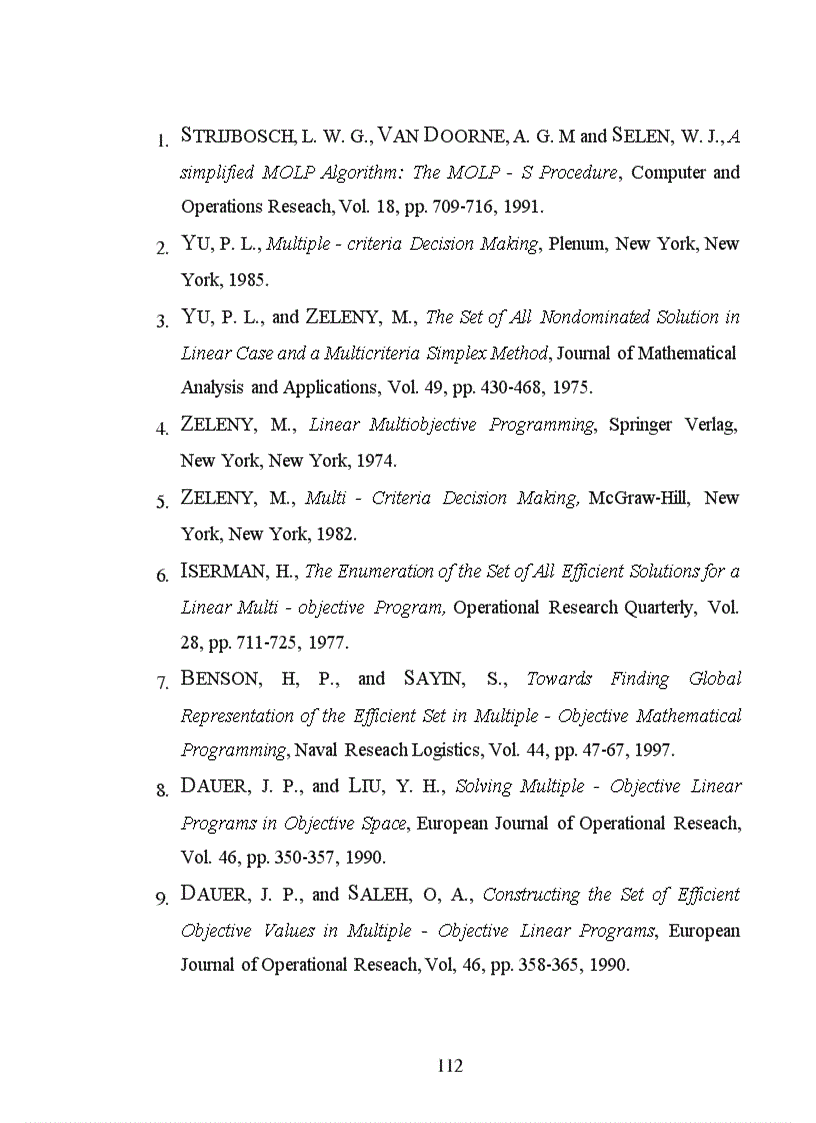 image for page Bài toán qui hoạch tuyến tính đa mục tiêu trong không gian giá trị