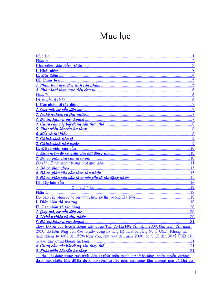 image for page Dự báo cầu phân khúc biệt thự liền kề thị trường Hà Nội 1