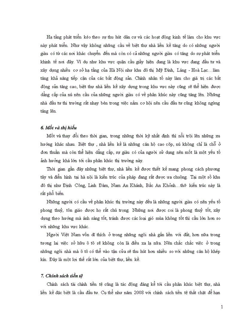 image for page Dự báo cầu phân khúc biệt thự liền kề thị trường Hà Nội 1