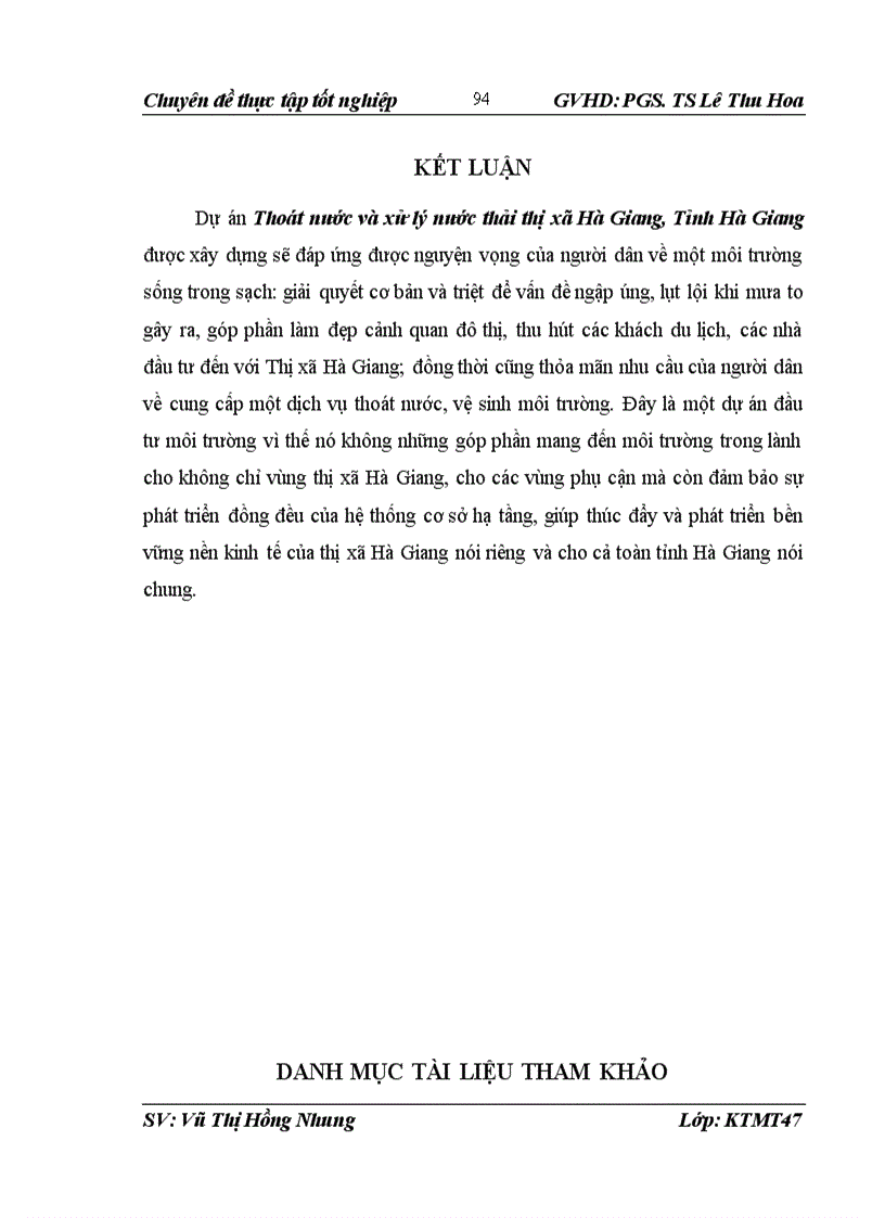 image for page Đánh giá hiệu quả Dự án đầu tư xây dựng Hệ thống thoát nước và xử lý nước thải Thị xã Hà Giang tỉnh Hà Giang 1