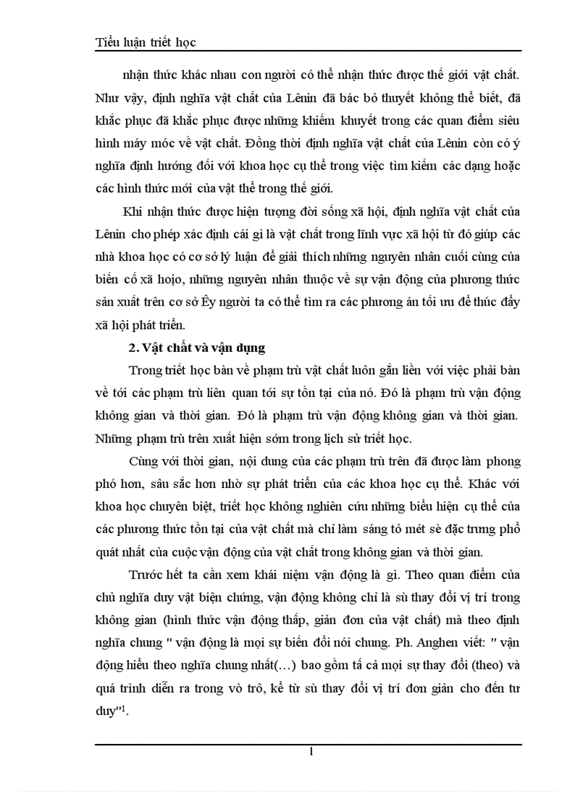 image for page Quan điểm của Mác Ănghen về vật chất 1