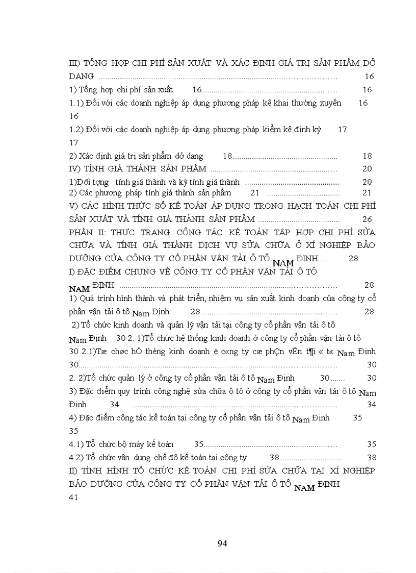 image for page Hoàn thiện công tác kế toán tập hợp chi phí sửa chữa và tính giá thành dịch vụ sửa chữa ở công ty cổ phần vận tải ô tô Nam Định 1