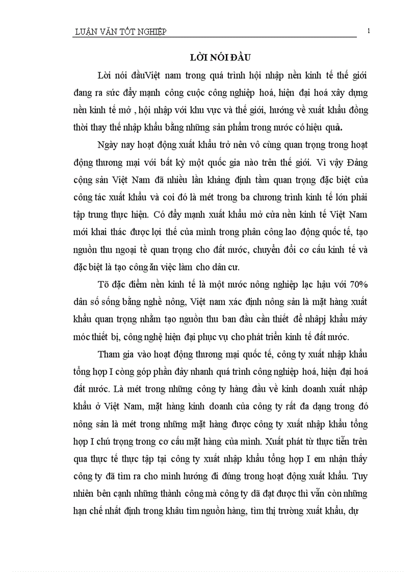 image for page Một số giải pháp chủ yếu nhằm thúc đẩy xuất khẩu mặt hàng nông sản tại công ty xuất nhập khẩu tổng hợp I