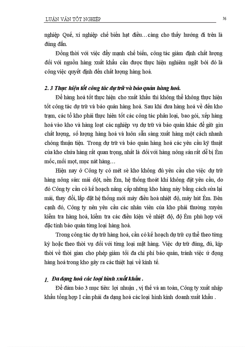 image for page Một số giải pháp chủ yếu nhằm thúc đẩy xuất khẩu mặt hàng nông sản tại công ty xuất nhập khẩu tổng hợp I