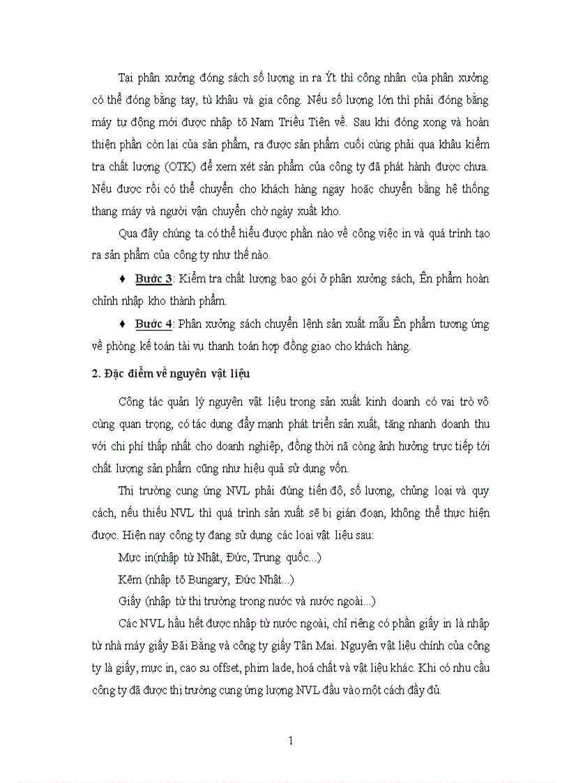 image for page Báo cáo thực tập tại công ty in Công đoàn 1