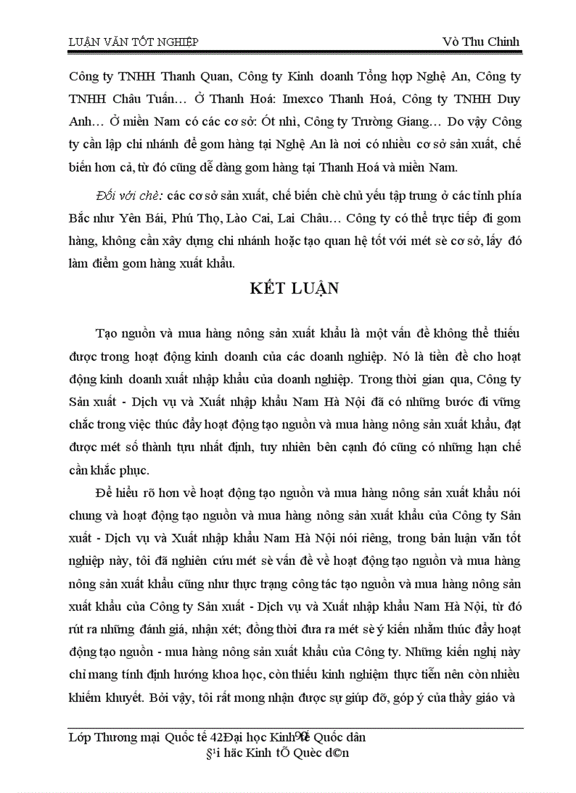 image for page Tạo nguồn và mua hàng nông sản xuất khẩu tại Công ty Sản xuất Dịch vụ Xuất nhập khẩu Nam Hà Nội HAPRO Thực trạng và giải pháp