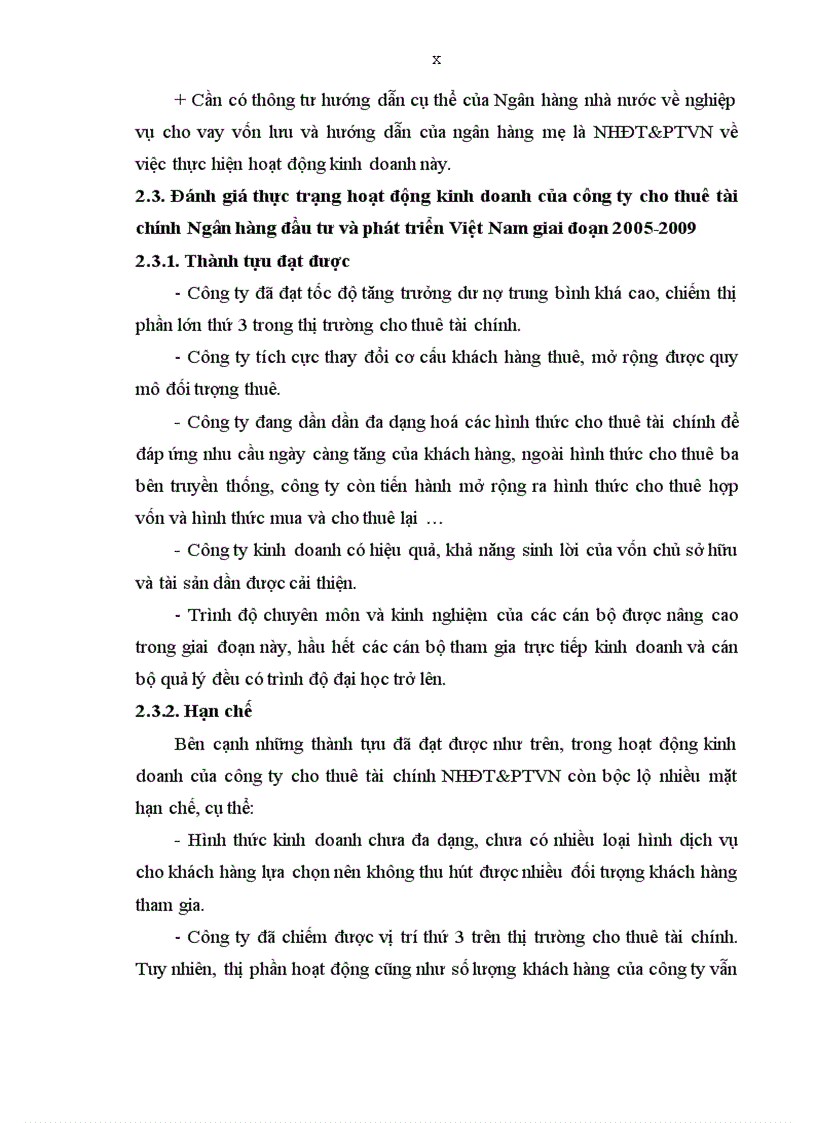 image for page Phát triển hoạt động kinh doanh của Công ty cho thuê tài chính Ngân hàng Đầu tư và Phát triển Việt Nam đến năm 2015 1