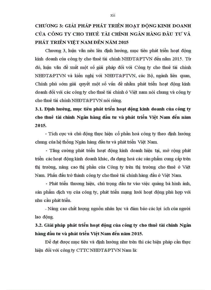 image for page Phát triển hoạt động kinh doanh của Công ty cho thuê tài chính Ngân hàng Đầu tư và Phát triển Việt Nam đến năm 2015 1
