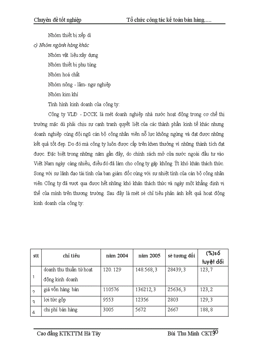 image for page Tổ chức kế toán bán hàng và xác định kết quả bán hàng tại Cửa hàng kinh doanh chiếu sáng đóng ngắt thuộc công ty vật liệu điện và dụng cụ cơ khí 1