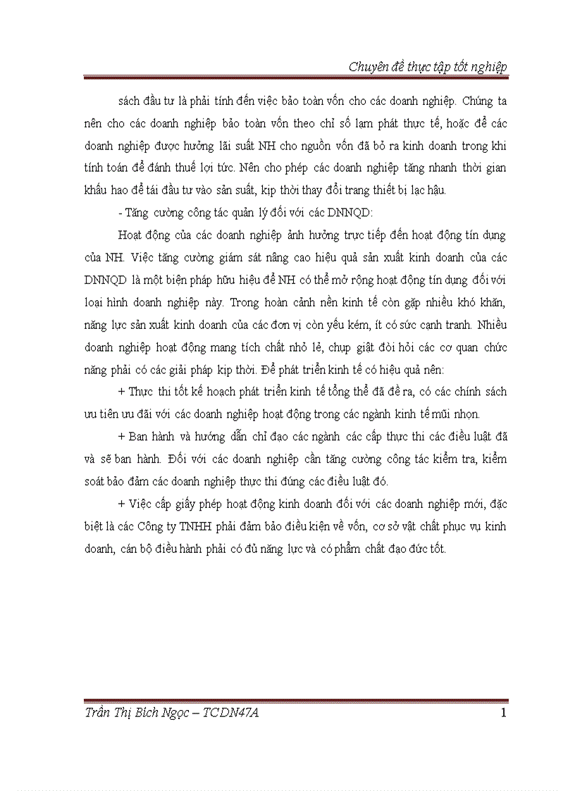 image for page Mở rộng hoạt động tín dụng đối với doanh nghiệp ngoài quốc doanh tại Chi nhánh Ngân hàng Đầu tư và Phát triển Tuyên Quang 1