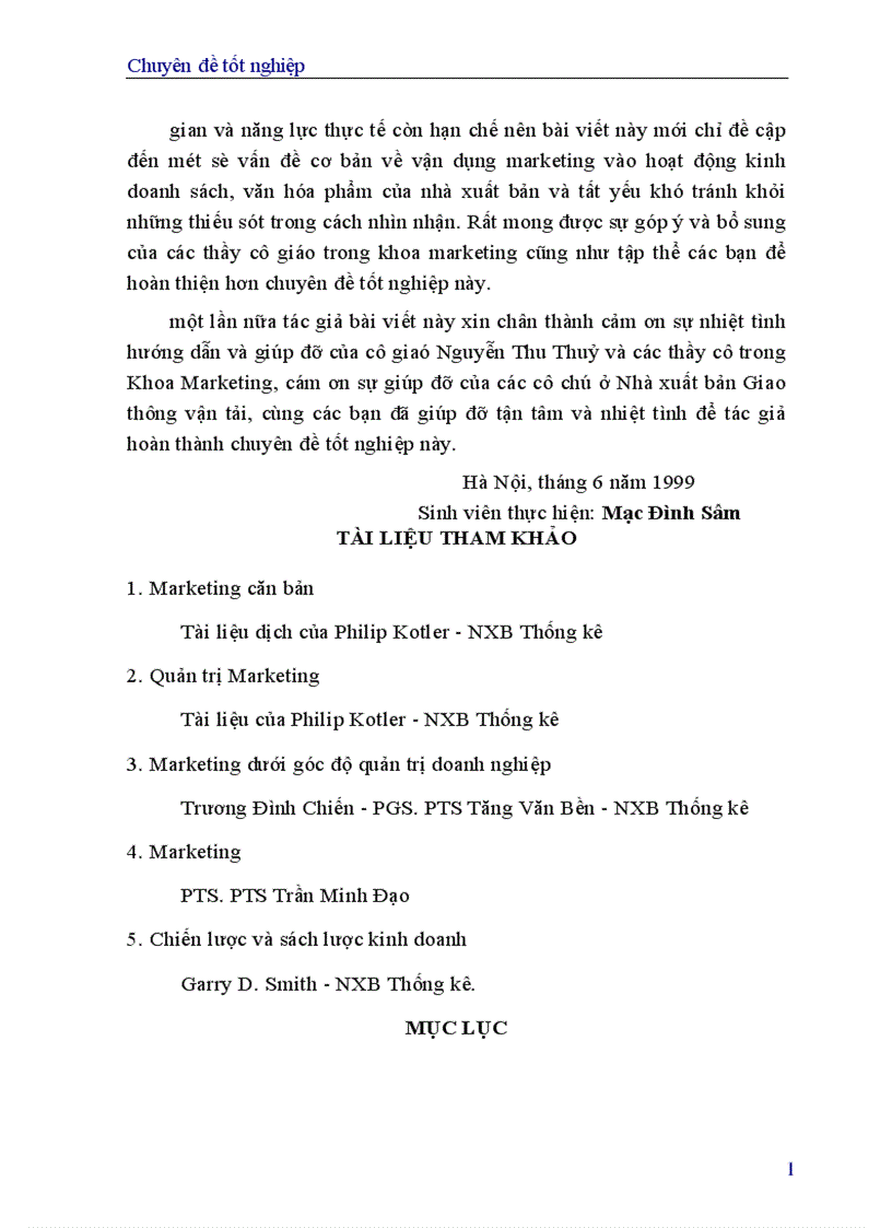 image for page Một số giải pháp marketing nhằm nâng cao hiệu quả sản xuất kinh doanh của Nhà xuất bản Giao thông vận tải 1