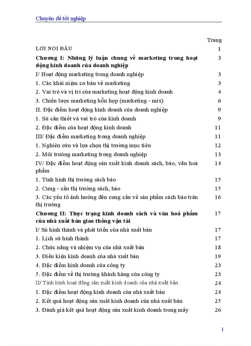 image for page Một số giải pháp marketing nhằm nâng cao hiệu quả sản xuất kinh doanh của Nhà xuất bản Giao thông vận tải 1