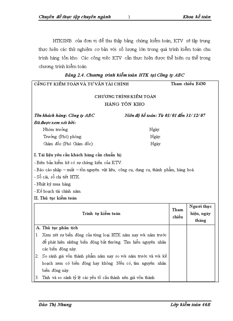 image for page Hoàn thiện kiểm toán chu trình hàng tồn kho trong kiểm toán Báo cáo Tài chính do Công ty Kiểm toán và Tư vấn Tài chính ACAGroup thực hiện 1