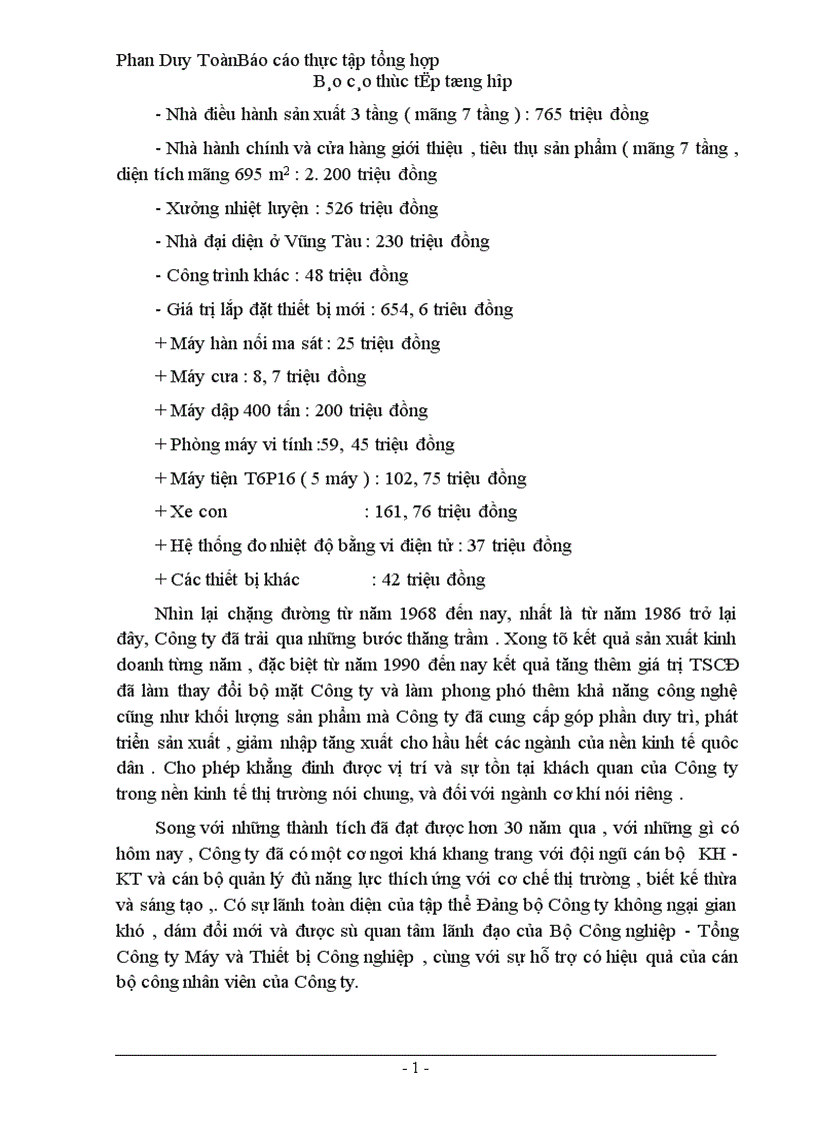 image for page Báo cáo thực tập tổng hợp của Công ty Dụng cụ cắt và đo lơường cơ khí