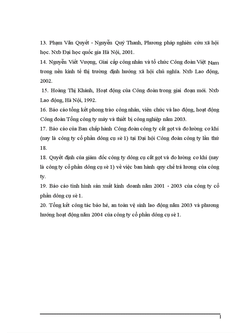 image for page Vai trò của Công đoàn đối với công nhân lao động tại công ty cổ phần dụng cụ số 1 trong giai đoạn hiện nay