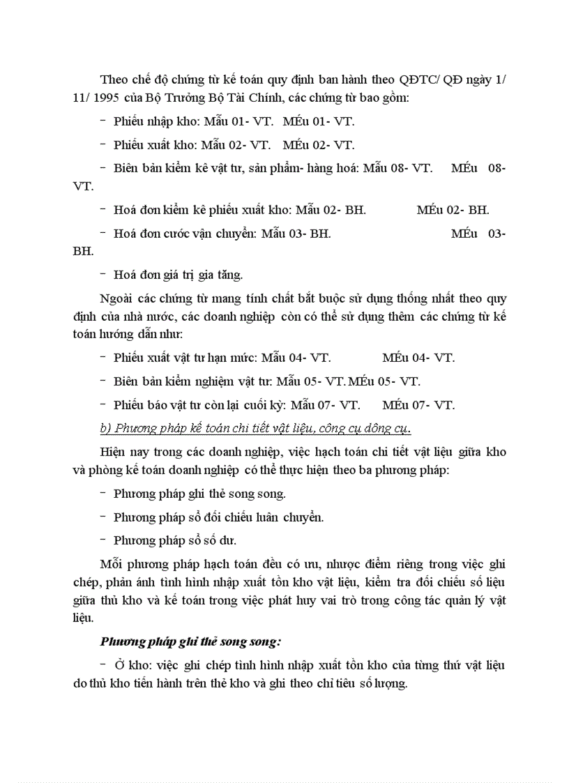 image for page Công tác kế toán nguyên vật liệu tại xí nghiệp Xây Lắp Điện 1