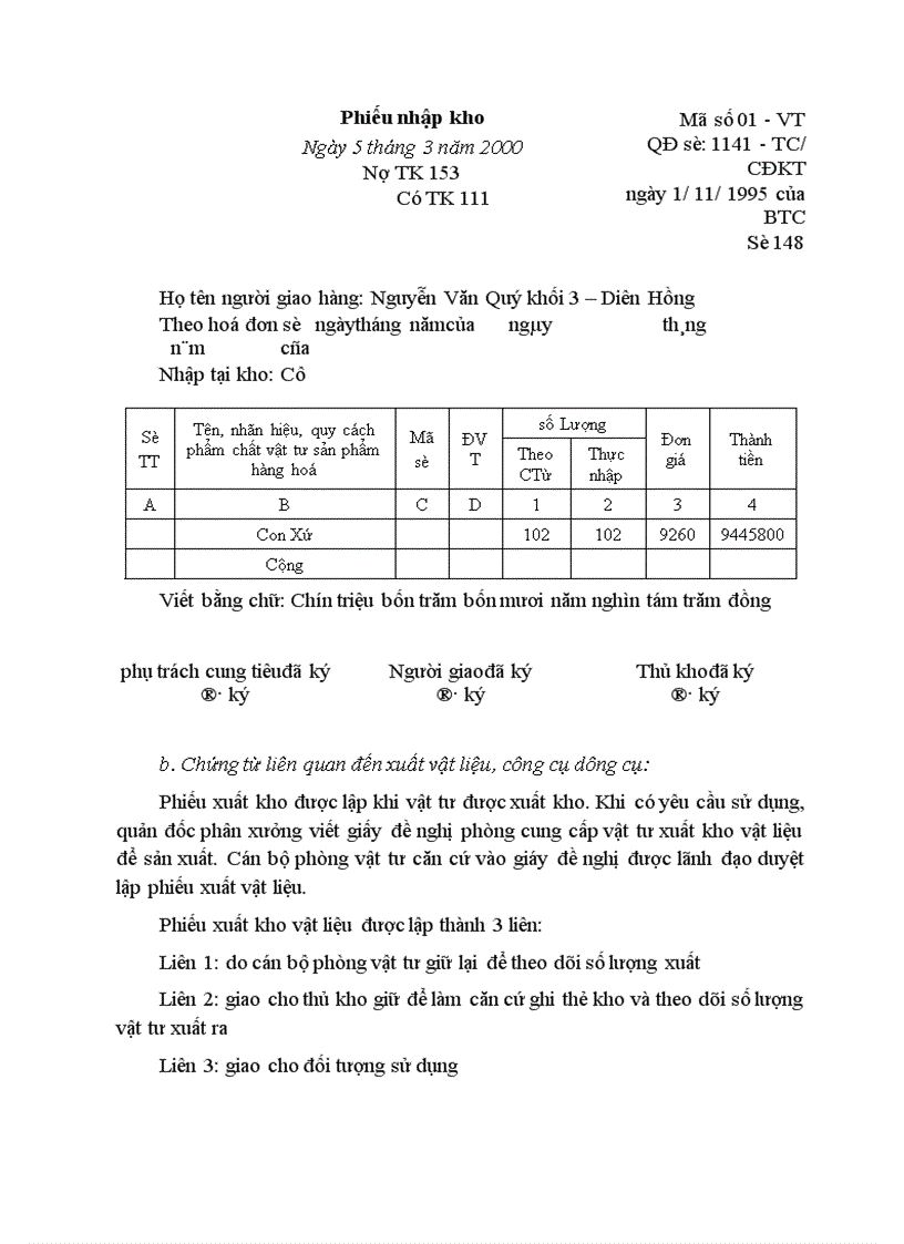 image for page Công tác kế toán nguyên vật liệu tại xí nghiệp Xây Lắp Điện 1
