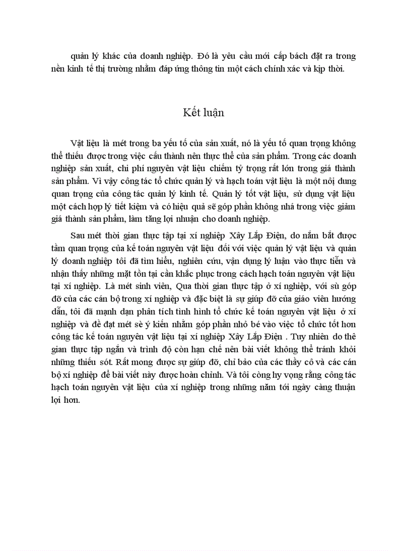 image for page Công tác kế toán nguyên vật liệu tại xí nghiệp Xây Lắp Điện 1